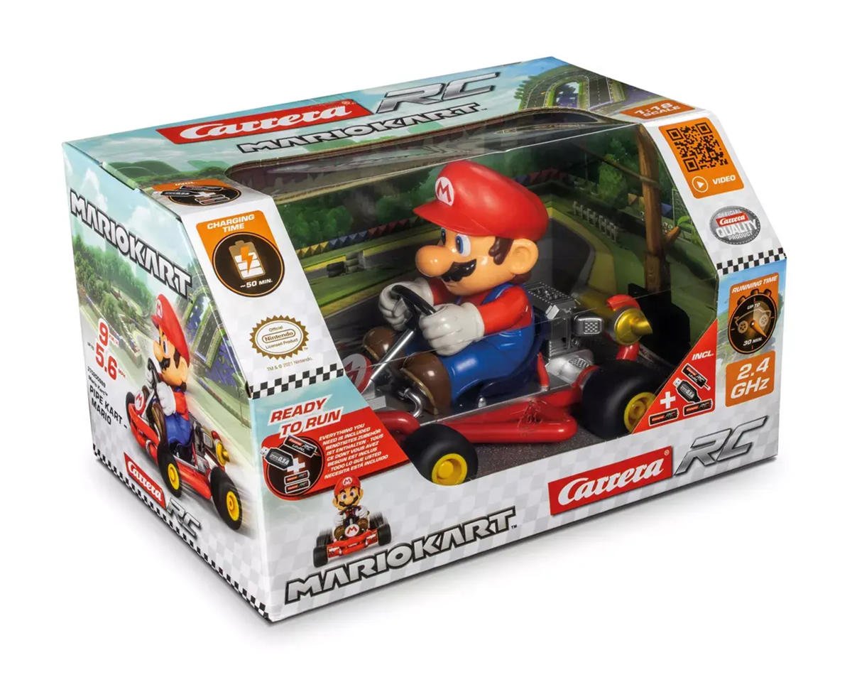 Carrera Mario Kart 1/18 control remoto