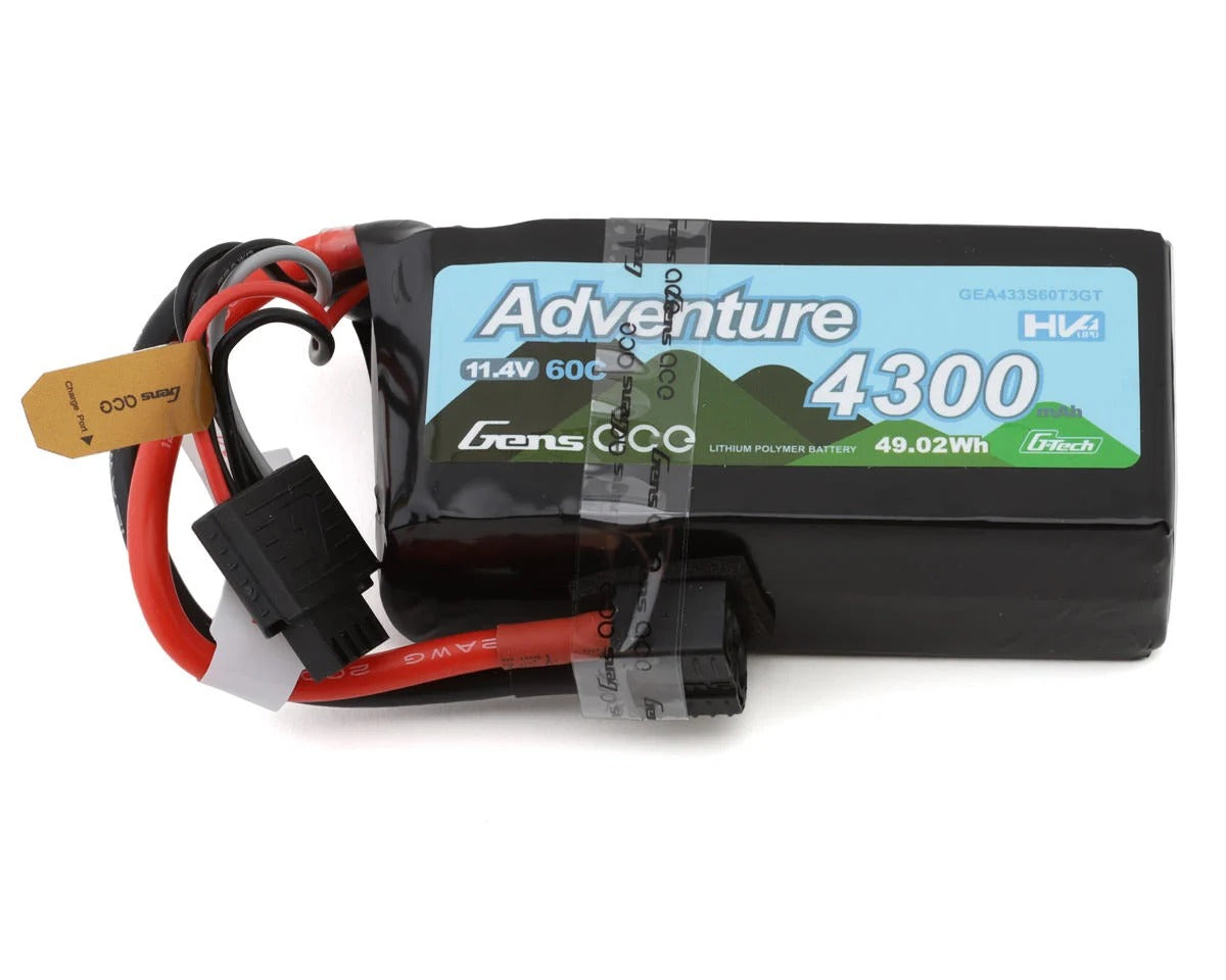Gens 3s 11.1v batería lihv 4300mah conector universal
