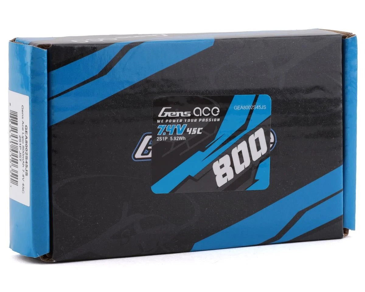 Gens 2s 7.4v batería lipo 800mah conector JST