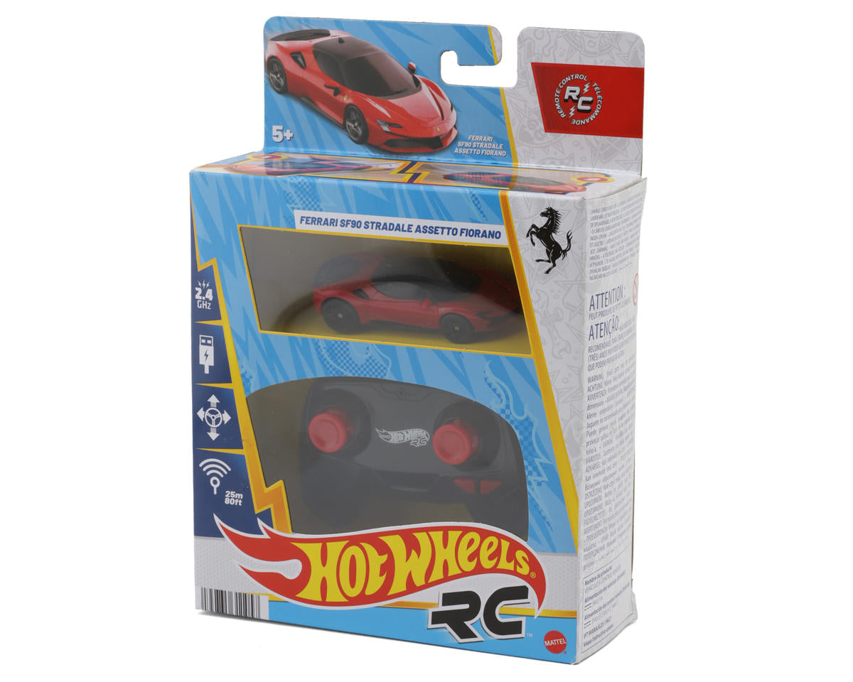 Hot Wheels Ferrari SF90 1/64 control remoto