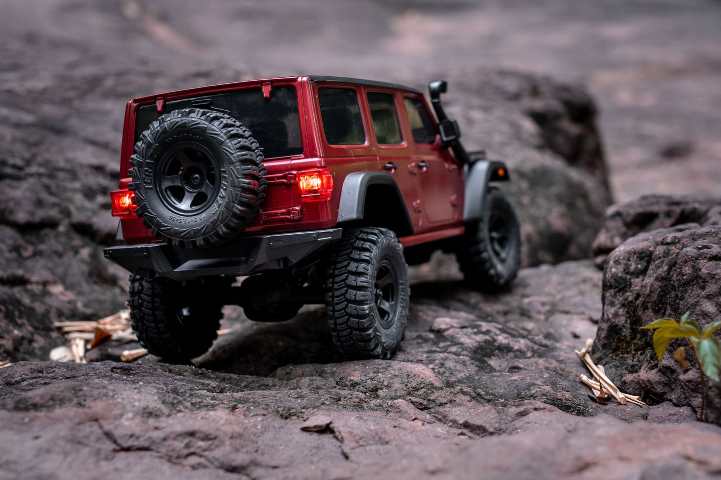 Jeep Wrangler Thunderstorm Rojo 1/18