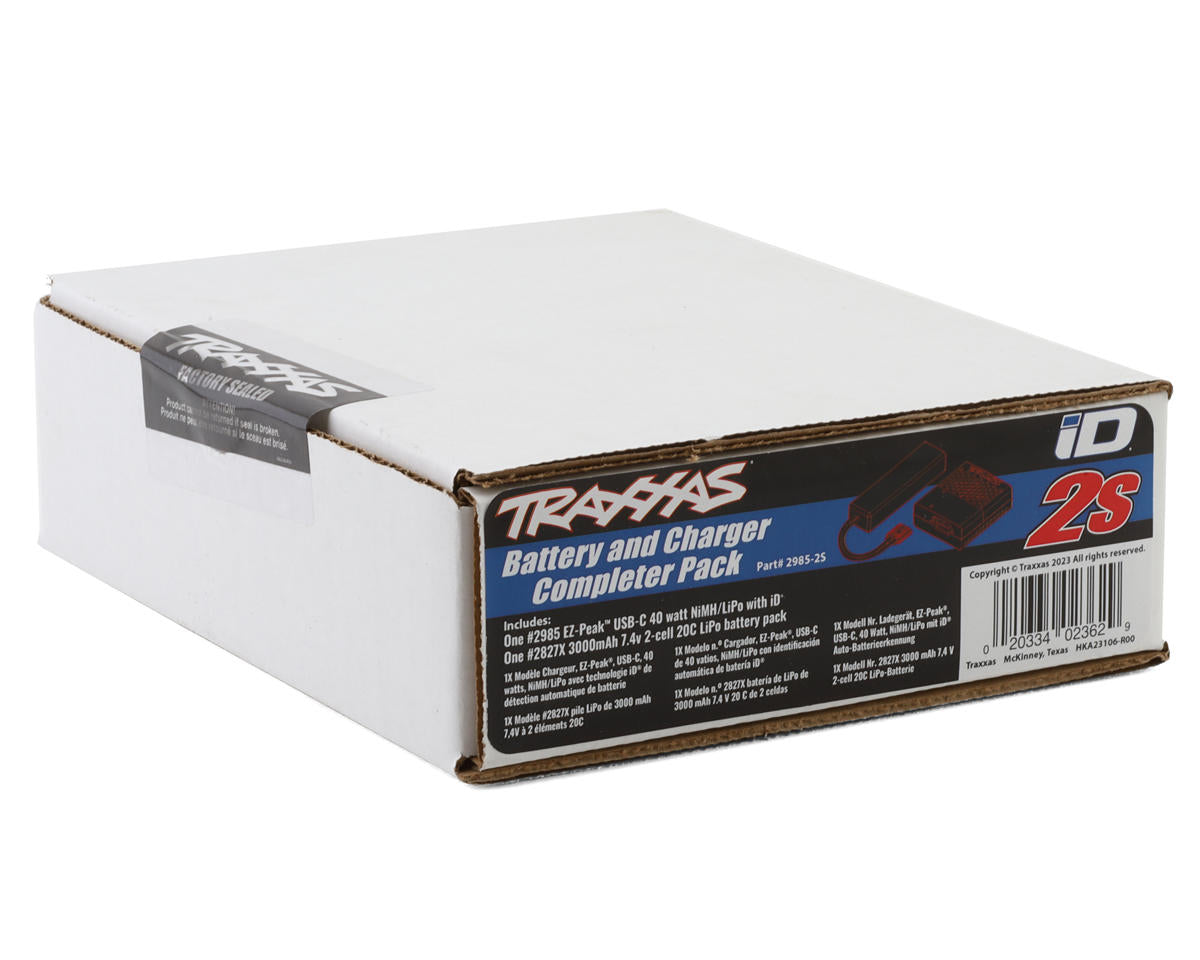Traxxas 2s 7.4v lipo 3000mah pack bateria y cargador