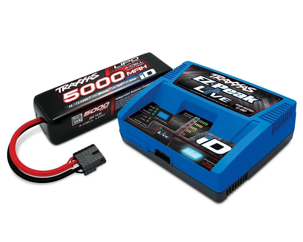 Traxxas 4s 14.8v lipo 5000mah pack bateria y cargador